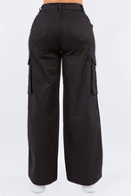 High Waist Cargo Wide Leg Pants