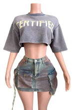 Certified Mineral Wash Crop Sweatshirt