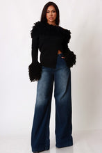 Ring The Alarm Shaggy Off Shoulder Sweater