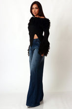 Ring The Alarm Shaggy Off Shoulder Sweater