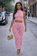 Diamond Girl Bodystocking Midi Skirt Set