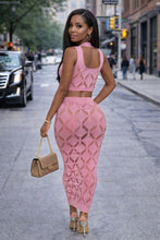 Diamond Girl Bodystocking Midi Skirt Set