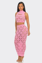 Diamond Girl Bodystocking Midi Skirt Set