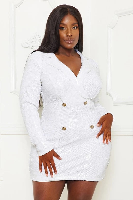 Classy Girlz Sequin Blazer Mini Dress Classy Girlz Sequin Blazer Mini Dress