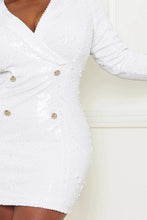 Classy Girlz Sequin Blazer Mini Dress - Plus