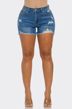 Women's Distressed Denim Mini Jean Shorts