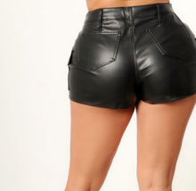 Most Necessary Faux Leather Cargo Shorts