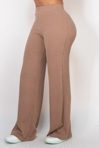 Long Sleeve Flare Leg Knit Loungwear Set