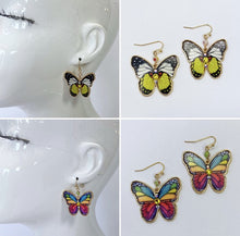 Multi Colored Butterfly Earring