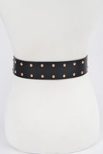 Studded Wide Waist Belt