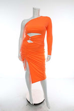 Walk In Color Cutout Midi Dress