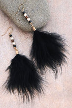 Boho Long Tassel Feather Earrings