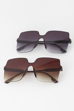 Oversized Rimless Gradient Sunglasses