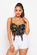 Dollar Sign Printed Bustier