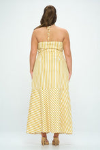 Summer Sunset Stripe Maxi Dress - Plus