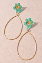 Flower Hoops Earrings
