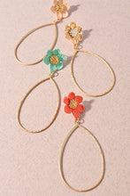 Flower Hoops Earrings